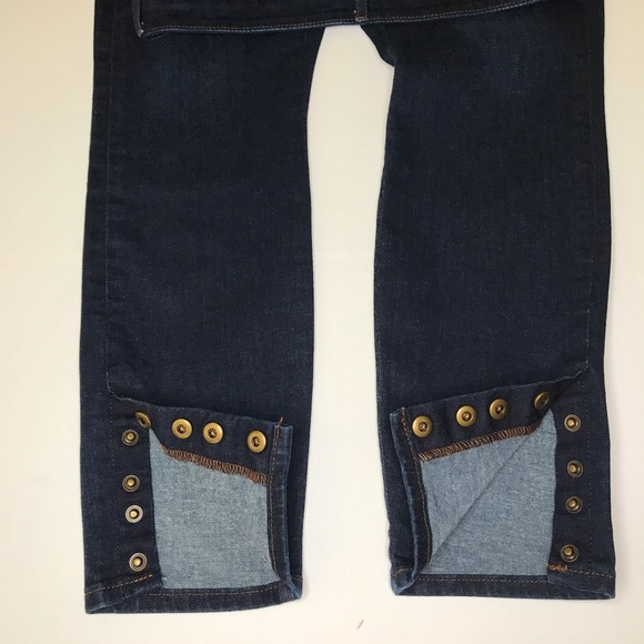 Loft High-Rise Modern Snap Cuff Ankle Jeans - 28/6 - Picture 11 of 17